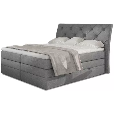 Boxspringbett 140x200 VORVIRO - grau
