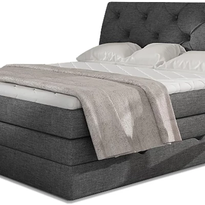 Boxspringbett 140x200 VORVIRO - Anthrazit
