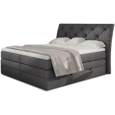 Boxspringbett 140x200 VORVIRO - Anthrazit