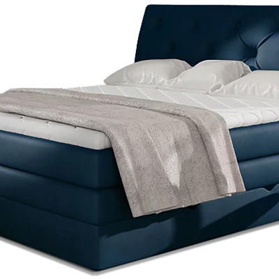 Boxspringbett 140x200 VORVIRO - blau