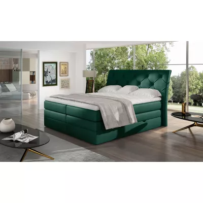 Boxspringbett 140x200 VORVIRO - grün