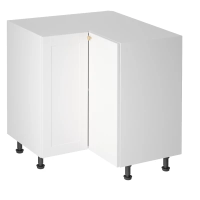 LUMEA Eckunterschrank – 79 x 79 cm, weiß