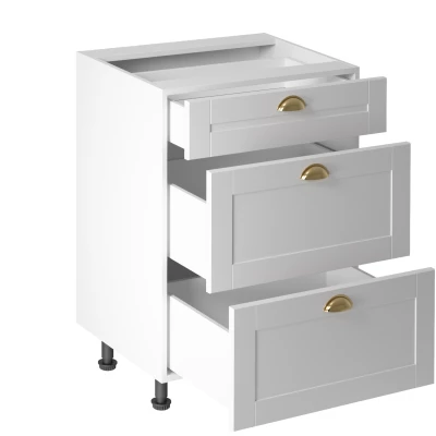 LUMEA Unterschrank mit Schublade – Breite 60 cm, weiß