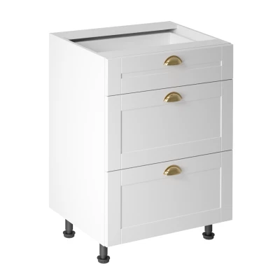 LUMEA Unterschrank mit Schublade – Breite 60 cm, weiß