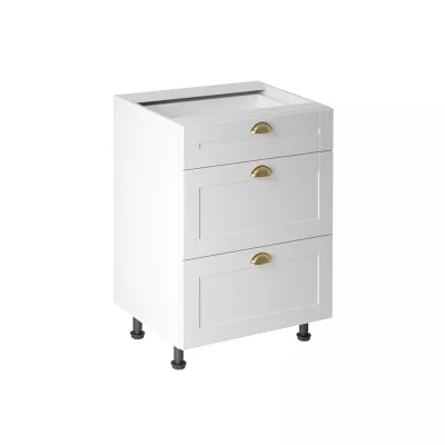 LUMEA Unterschrank mit Schublade – Breite 60 cm, weiß