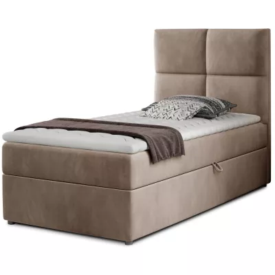 Einzelbett (90x200 cm) RENVIO - hellbraun