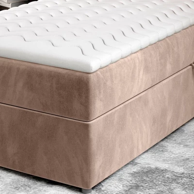 Einzelbett (90x200 cm) RENVIO - hellbraun