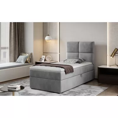 Einzelbett (kontinental) 90x200 RRVIO - hellgrau