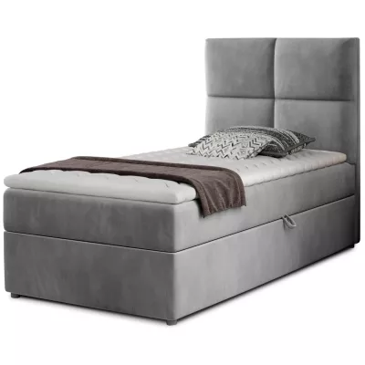 Einzelbett (kontinental) 90x200 RRVIO - hellgrau