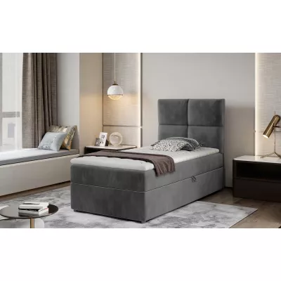 Einzelbett (kontinental) 90x200 RRVIO - dunkelgrau