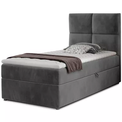 Einzelbett (kontinental) 90x200 RRVIO - dunkelgrau