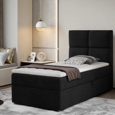 Einzelbett (kontinental) 90x200 RRVIO - schwarz