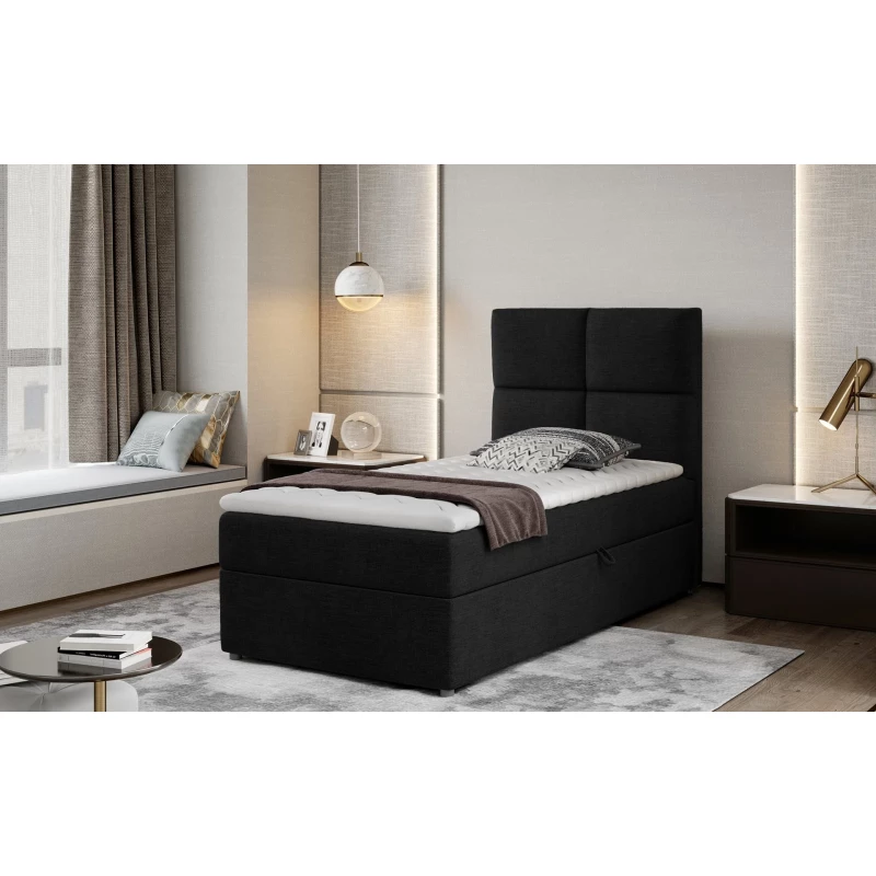 Einzelbett (kontinental) 90x200 RRVIO - schwarz