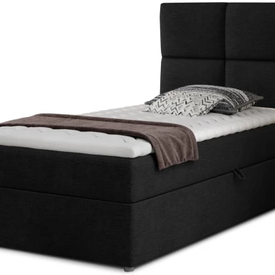 Einzelbett (kontinental) 90x200 RRVIO - schwarz
