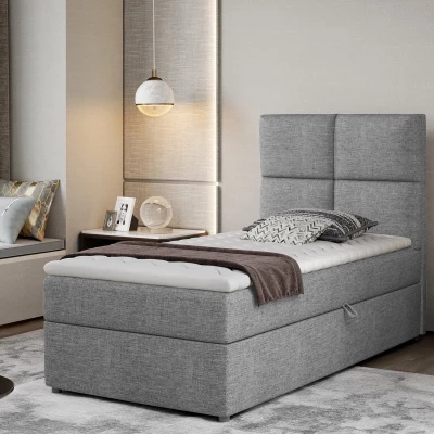 Einzelbett (kontinental) 90x200 RRVIO - grau