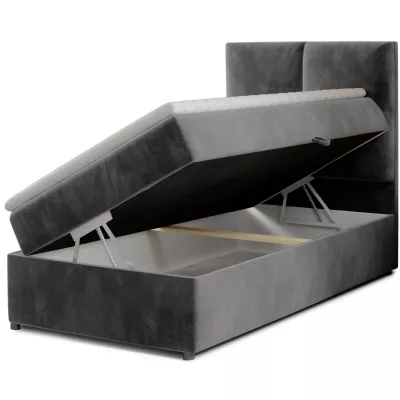 Einzelbett (kontinental) 90x200 RRVIO - grau