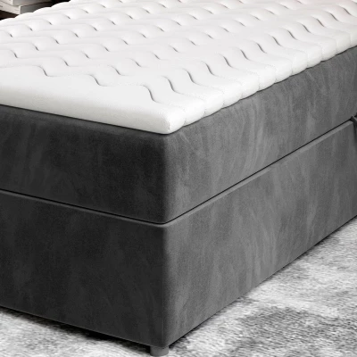Einzelbett (kontinental) 90x200 RRVIO - grau