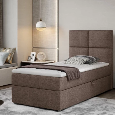 Einzelbett (kontinental) 90x200 RENVIO - braun