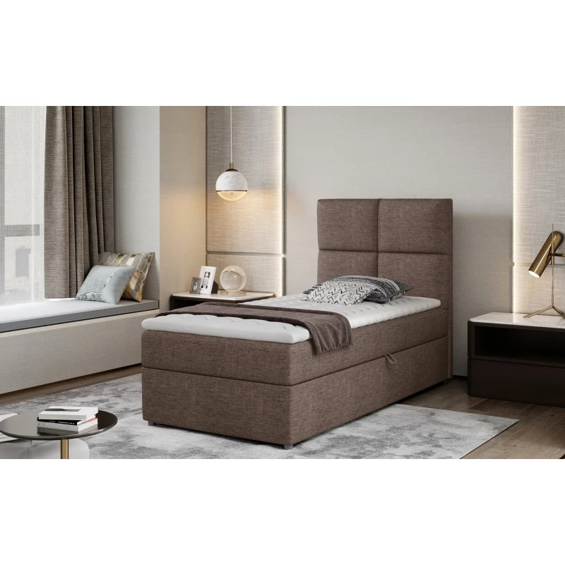 Einzelbett (kontinental) 90x200 RENVIO - braun