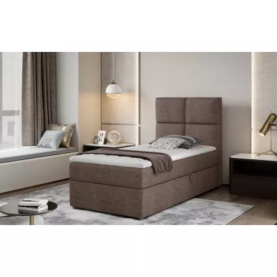 Einzelbett (kontinental) 90x200 RENVIO - braun