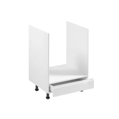 Küchenschrank für Einbaubackofen ARBOR – Breite 60 cm, Hochglanzweiß / Weiß