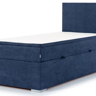 Einzelbett (kontinental) 90x200 TARVIO - blau, rechte Ausführung