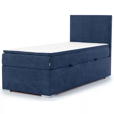 Einzelbett (kontinental) 90x200 TARVIO - blau, rechte Ausführung