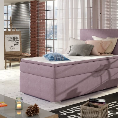 Einzelbett 90x200 TARVIO - rosa, echtes Design
