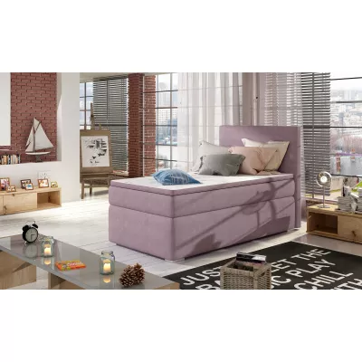 Einzelbett 90x200 TARVIO - rosa, echtes Design