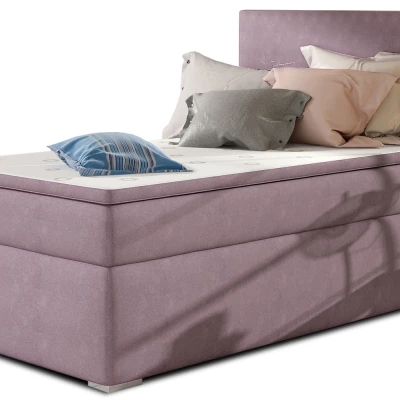 Einzelbett 90x200 TARVIO - rosa, echtes Design