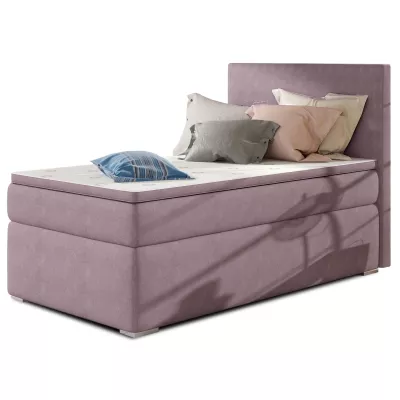 Einzelbett 90x200 TARVIO - rosa, echtes Design