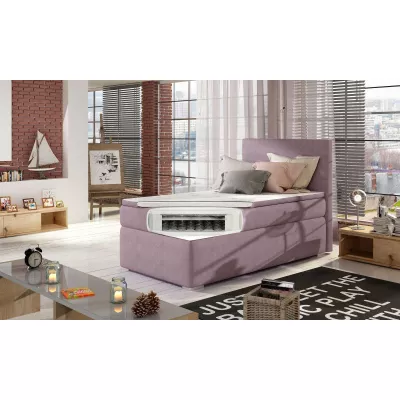 Einzelbett 90x200 TARVIO - dunkelbraun, echtes Design