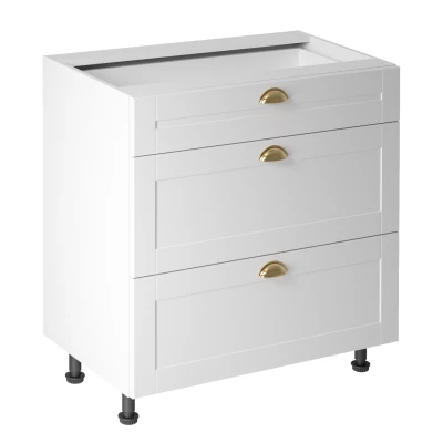 LUMEA Unterschrank mit Schublade – Breite 80 cm, weiß