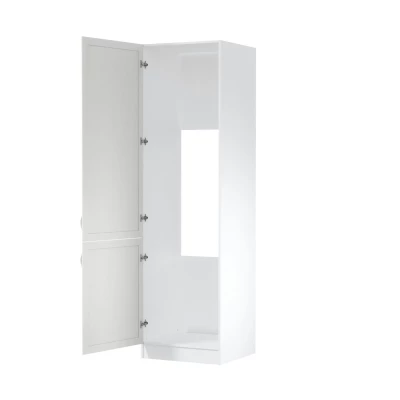 Schrank für Einbaukühlschrank SILVARA – Breite 60 cm, Kiefer Andersen/Weiß, linke Ausführung