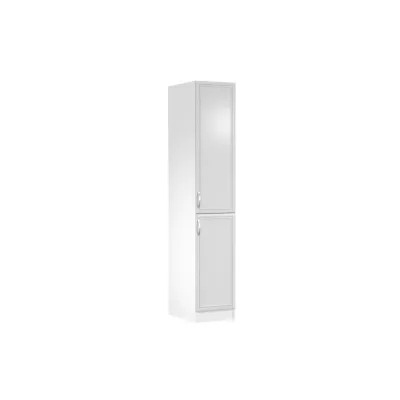 SILVARA Küchenschrank – Breite 40 cm, Kiefer Andersen / Weiß, Echtlack