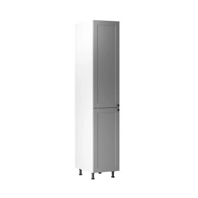 LUMEA Lebensmittelschrank – Breite 40 cm, grau/weiß
