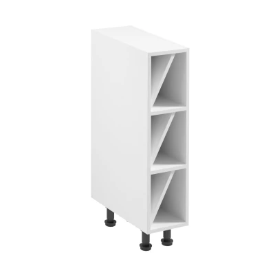 ARBOR Weinkühlschrank unten – 20 cm breit, weiß