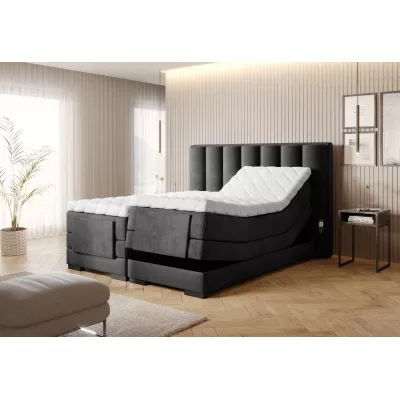 Verstellbares Boxspringbett 140x200, Version - Anthrazit