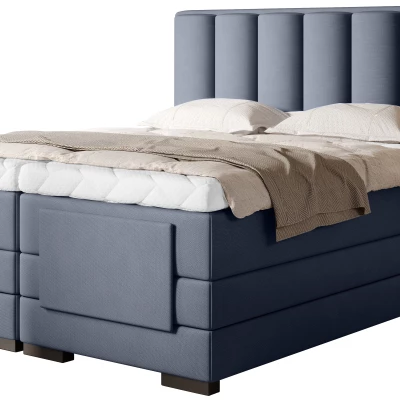 Verstellbares Boxspringbett 140x200 VERSION - blau
