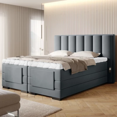 Elektrisch verstellbares Bett 160x200 VERSION - dunkelgrau 1