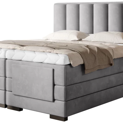 Verstellbares Doppelbett 180x200, Version - Hellgrau