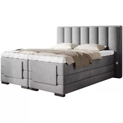 Verstellbares Doppelbett 180x200, Version - Hellgrau