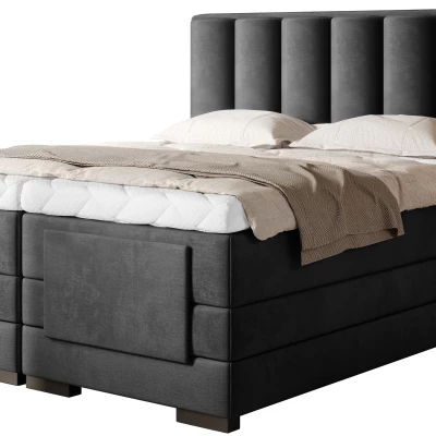 Verstellbares Doppelbett 180x200, Version - Anthrazit