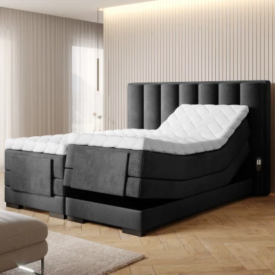 Verstellbares Doppelbett 180x200, Version - Anthrazit