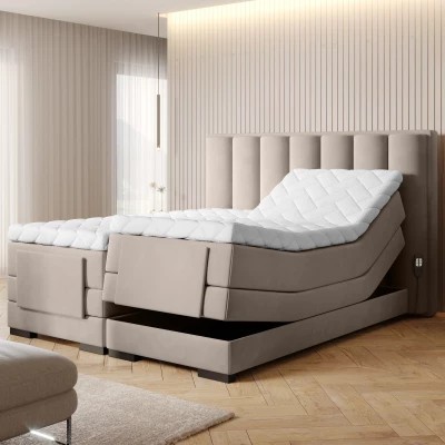 Verstellbares Doppelbett 180x200, Version - Creme