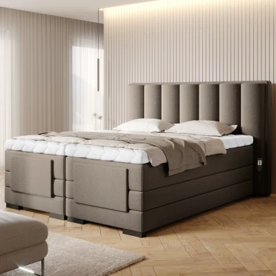 Verstellbares Doppelbett 180x200, Version - Hellbeige