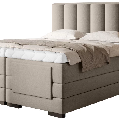 Verstellbares Doppelbett 180x200, Version - Hellbeige