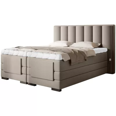 Verstellbares Doppelbett 180x200, Version - Hellbeige
