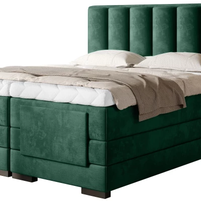 Verstellbares Doppelbett 180x200, Version - Flaschengrün