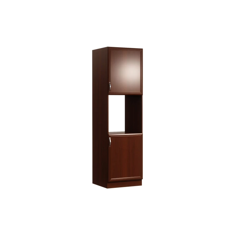 Küchenschrank für Einbaubackofen SILVARA – Breite 60 cm, Nussbaum, Echtholz-Finish